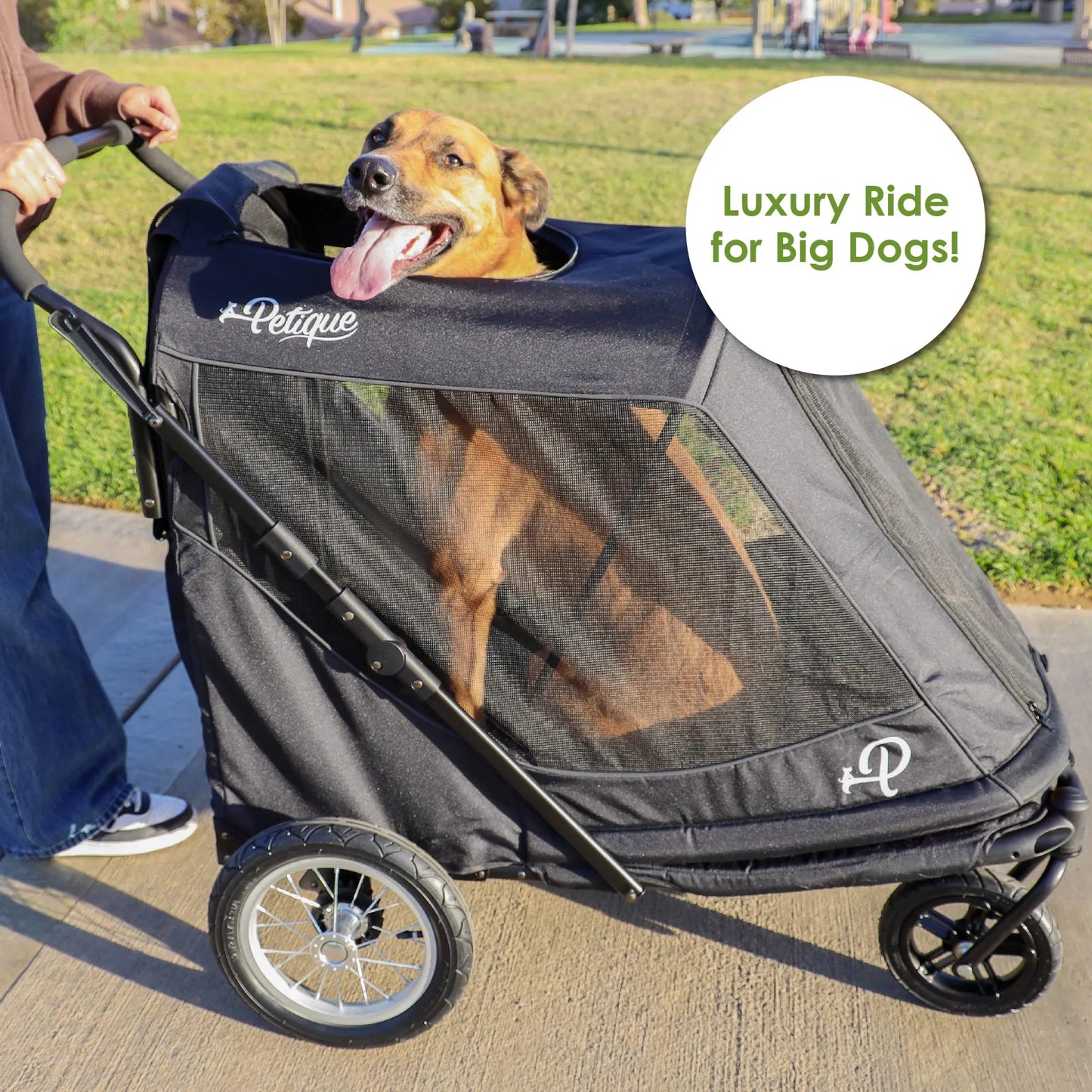 Apollo Elite Pet Stroller w/ Tire Pump Petique, Inc.