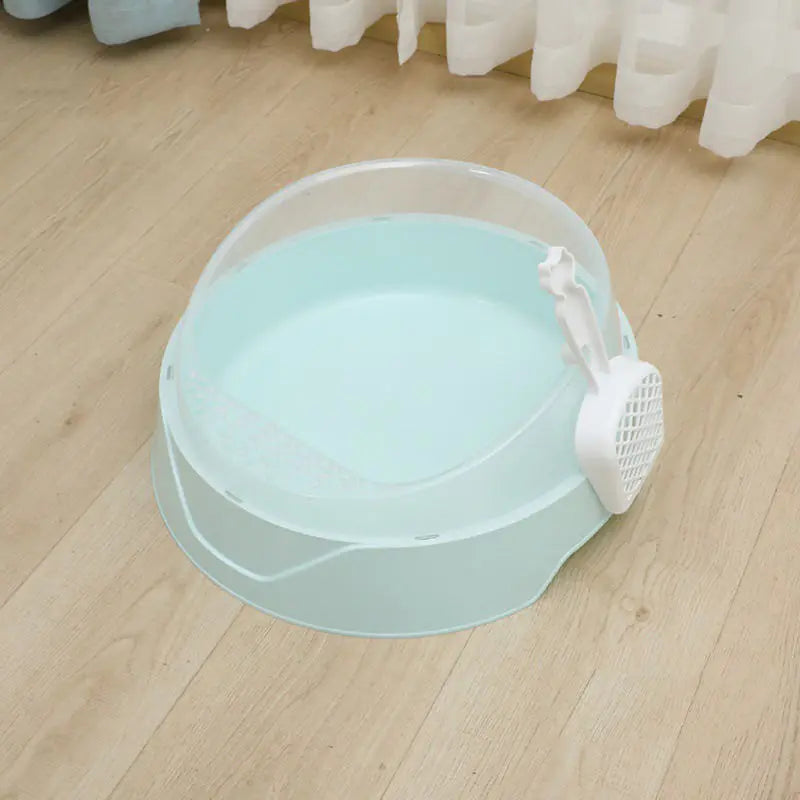 Round Cat Litter Box with Shovel PetPulse
