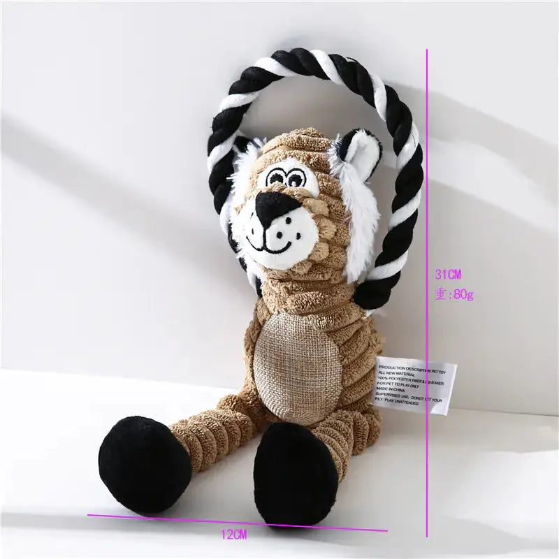 Wildlife Buddies Pet Toys: Monkey, Lion, Elephant Interactive PetPulse