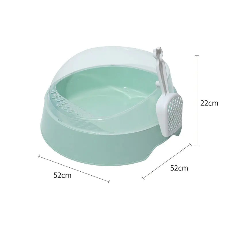 Round Cat Litter Box with Shovel PetPulse
