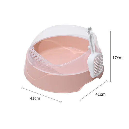 Round  Cat Litter Box with Shovel PetPulse