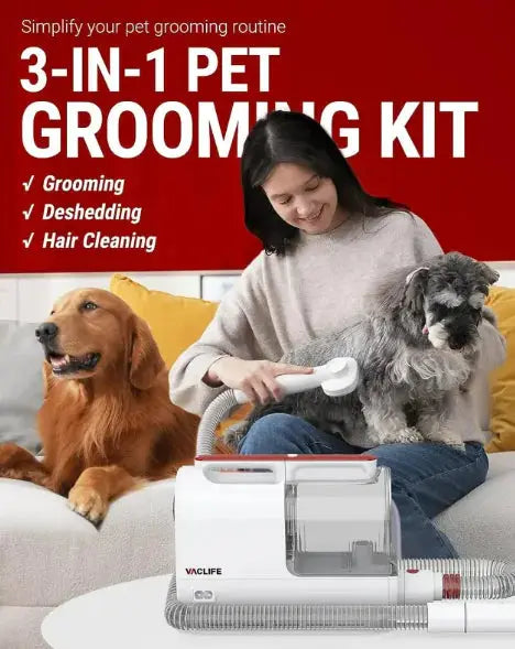 PetPulse Multi-Use Pet Grooming and Vacuum Kit PetPulse